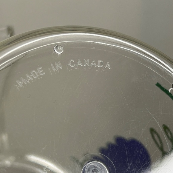 Precisioncraft Canada Vintage Juice Jug Set w/ 6 Cups Hard Plastic Grapes Patio - Picture 11 of 16